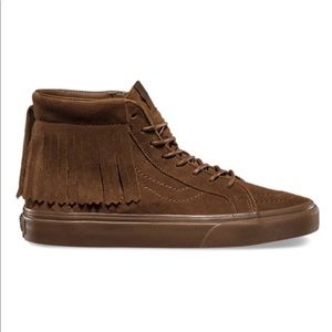 Vans SUEDE SK8-HI MOC moccasins in brown bison